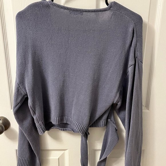 Knit Wrap-Tie Sweater - Picture 4 of 4